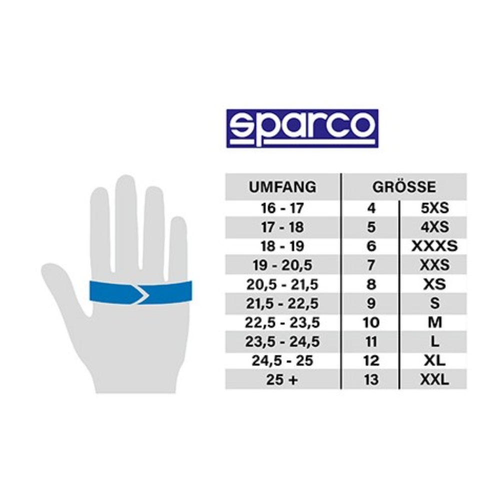 SPARCO GUANTES K-ARROW HOMOLOGACIÓN BLANCO C/ NEGRO