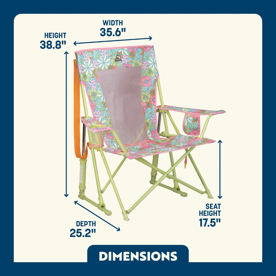 GCI OUTDOOR SILLA MECEDORA COMFORT PRO C/ FLORAL