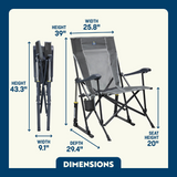 GCI OUTDOOR  SILLA DE VIAJE COLOR GRIS MERCURIO
