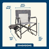 GCI OUTDOOR SILLA FREESTYLE ROCKER™ CON MESA AUXILIAR PLOMO