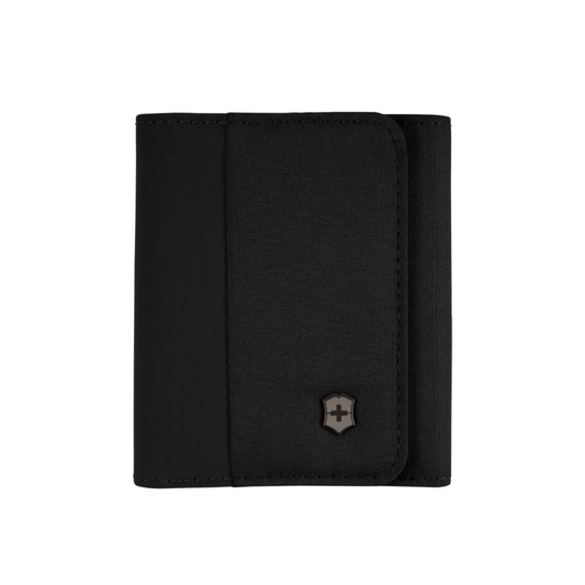VICTORINOX BILLETERA TRI FOLD TRAVEL ESSENTIALS COLOR NEGRO