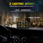 AUXBEAM PANEL DE INTERRUPTORES AR-800 RGB CON APLICACIÓN,COMPATIBLE CON MODO DE PALANCA/MOMENTÁNEO/PULSADO