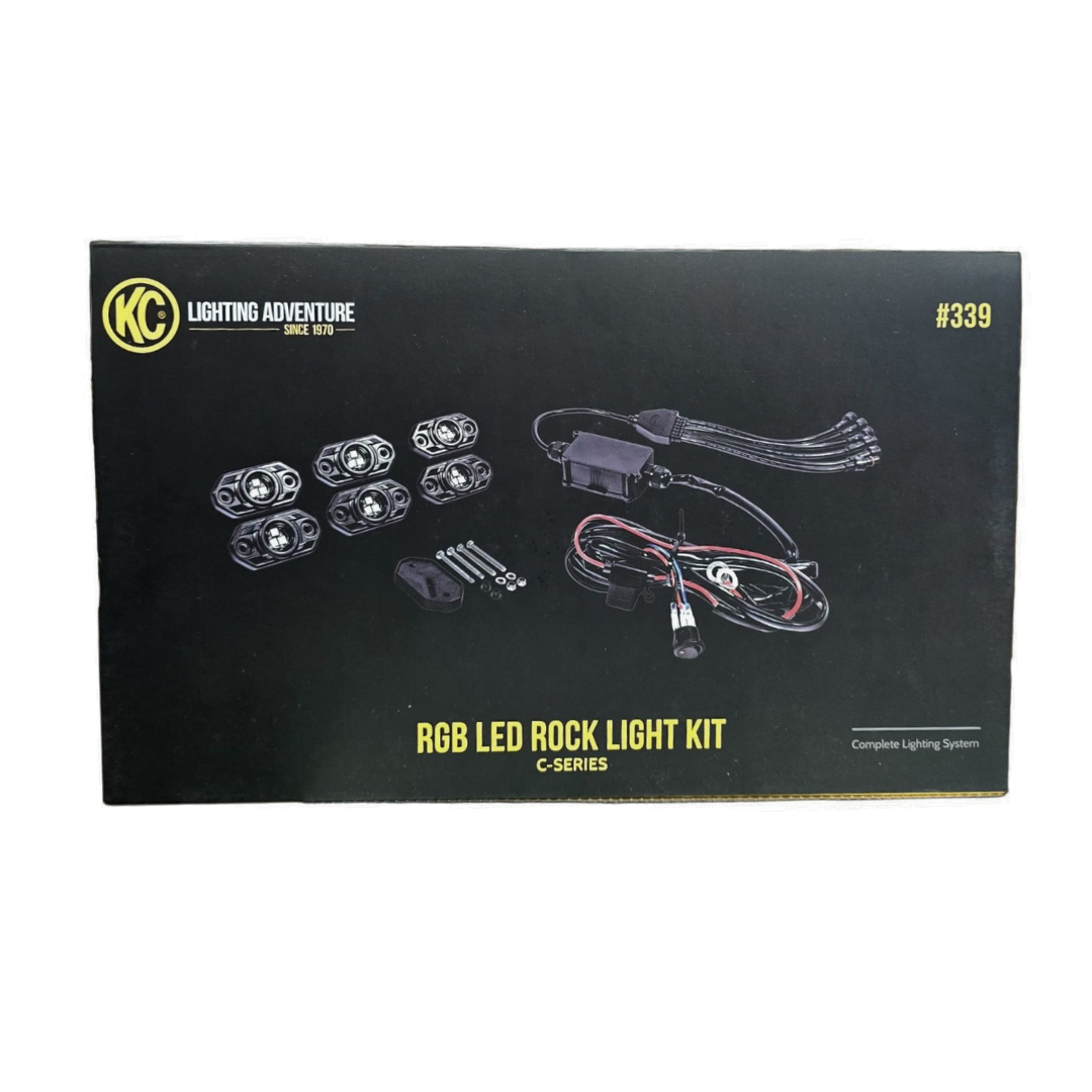 KC HILITES JUEGO DE 6 LUCES LED MULTICOLOR RGB SERIE C - HAZ REFLECTOR DE 5 W