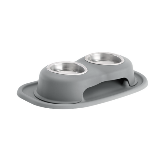 WEATHERTECH COMEDERO PARA MASCOTA CON DOS PLATOS DE ALUMINIO