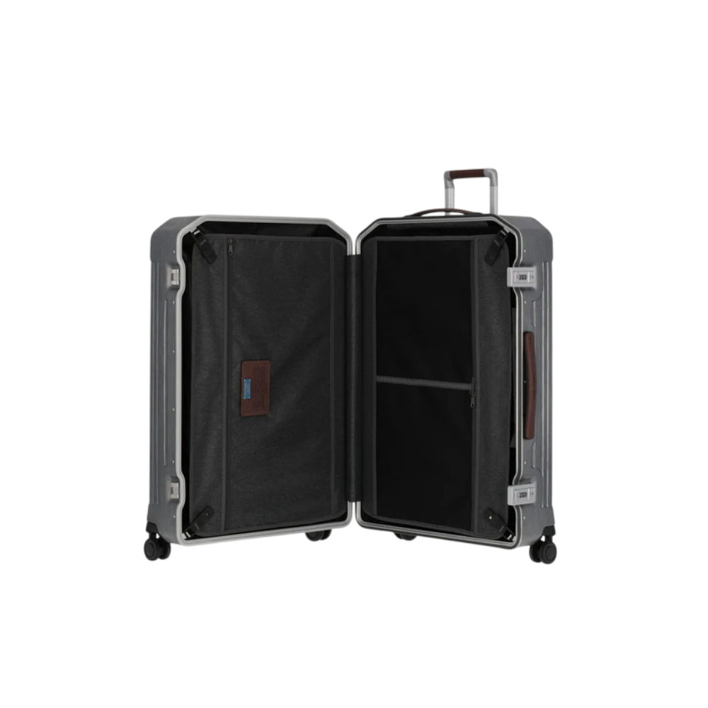 PIQUADRO MALETA MEDIANA RIGIDA CON 04 RUEDAS COLOR NEGRO OPACO