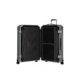 PIQUADRO MALETA MEDIANA RIGIDA CON 04 RUEDAS COLOR NEGRO OPACO