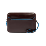 PIQUADRO BOLSO DE MANO CON CIERRE HUELLA DIGITAL AZUL