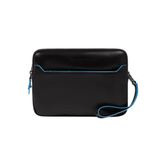 PIQUADRO BOLSO DE MANO CON CIERRE HUELLA DIGITAL AZUL