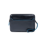 PIQUADRO BOLSO DE MANO CON CIERRE HUELLA DIGITAL AZUL
