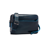PIQUADRO BOLSO DE MANO CON CIERRE HUELLA DIGITAL AZUL