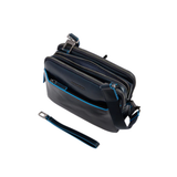 PIQUADRO BOLSO DE MANO CON CIERRE HUELLA DIGITAL AZUL