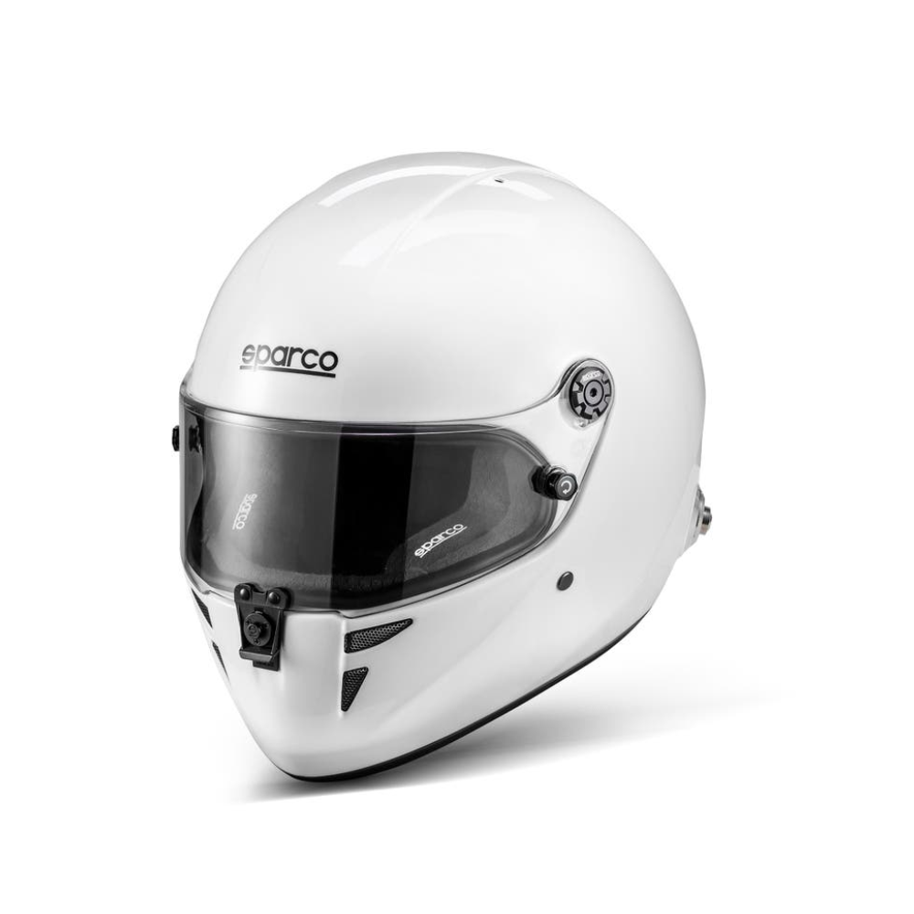 SPARCO CASCO STEALTH HOMOLOGACIÓN FIA 8859-2024 BLANCO C/NEGRO