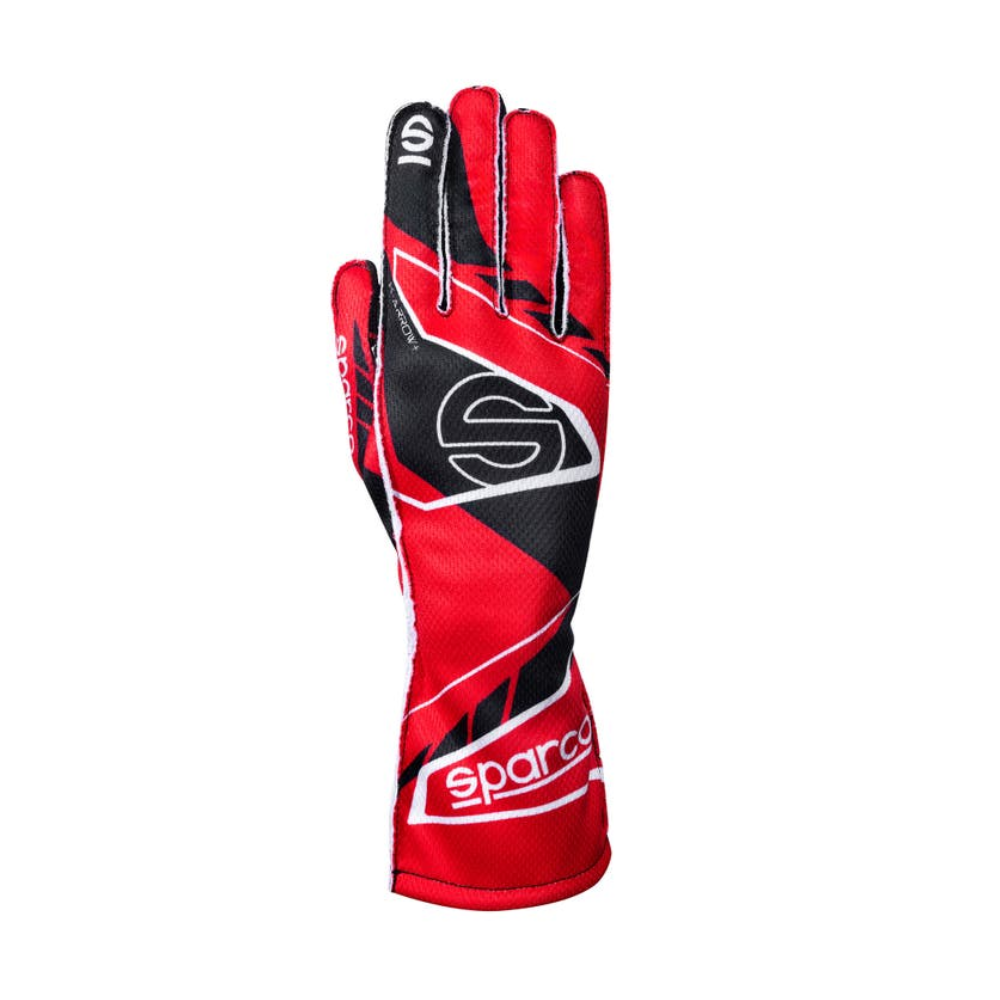 SPARCO GUANTES KARTING K-ARROW HOMOLOGACION COLOR NEGRO C/ ROJO