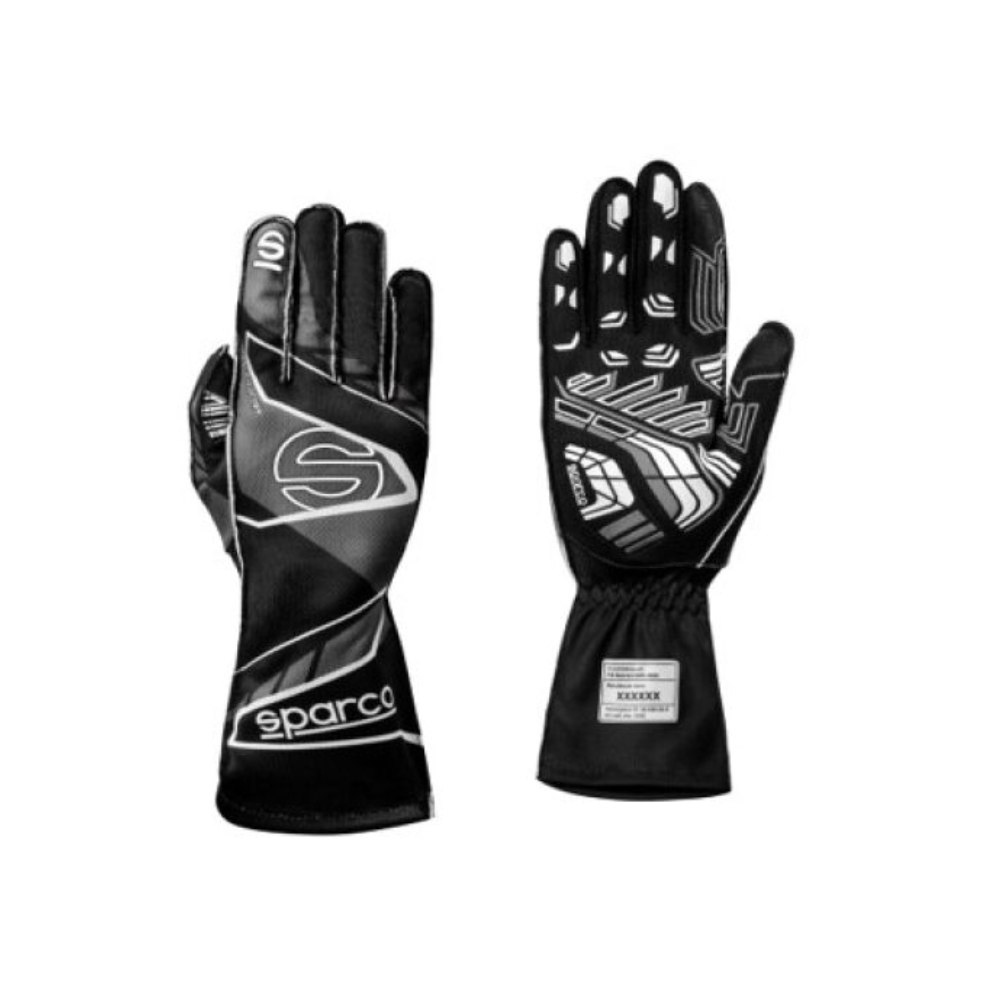SPARCO - GUANTES KARTING K-ATTACK COLOR NEGRO C/ GRIS