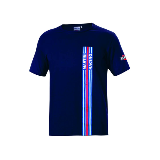 SPARCO POLO BIG STRIPES MARTINI RACING AZUL