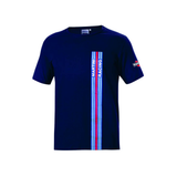 SPARCO POLO BIG STRIPES MARTINI RACING AZUL