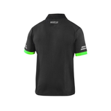SPARCO POLO TECH TOLEDO C/ CUELLO PLOMO CON BORDES VERDES
