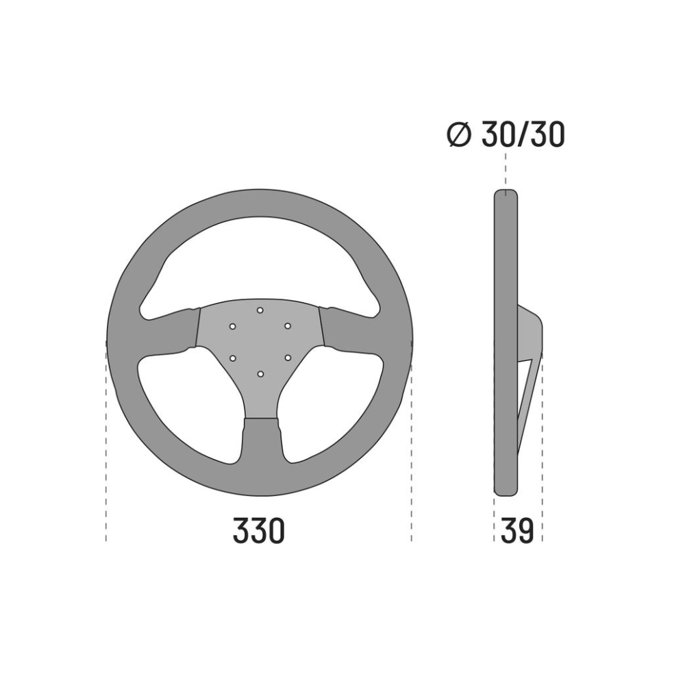 SPARCO VOLANTE STRWHL 323 SUEDE COLOR NEGRO