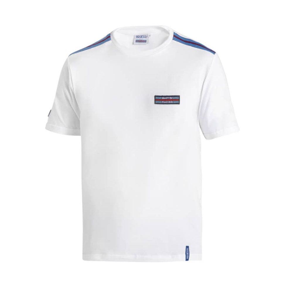SPARCO CAMISETA BLANCA MARTINI-R TOP RAYAS