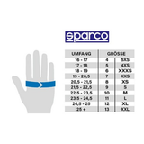 SPARCO GUANTES K-ARROW  HOMOLOGACIÓN  BLANCO C/ NEGRO
