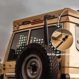 ALUCAB CARPA DE TECHO CON KIT DE CONVERSIÓN PARA LAND CRUISER 78 BEIGE