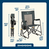 GCI OUTDOOR SILLA BALANCÍN STOWAWAY COLOR HUNTER TOPO