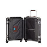 PIQUADRO MALETA DE CABINA 04 RUEDAS CON CIERRE TSA COLOR NEGRO TABACO