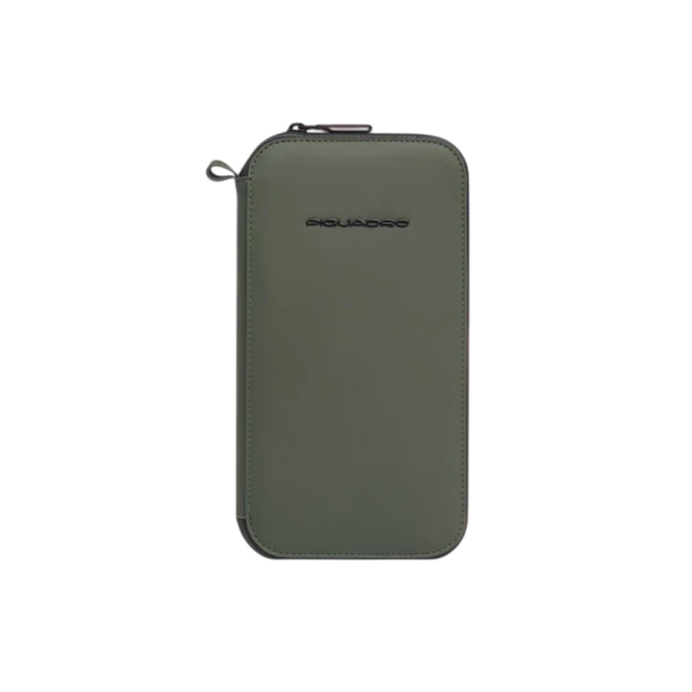 PIQUADRO PORTA PASAPORTE CON CREMALLERA - NG