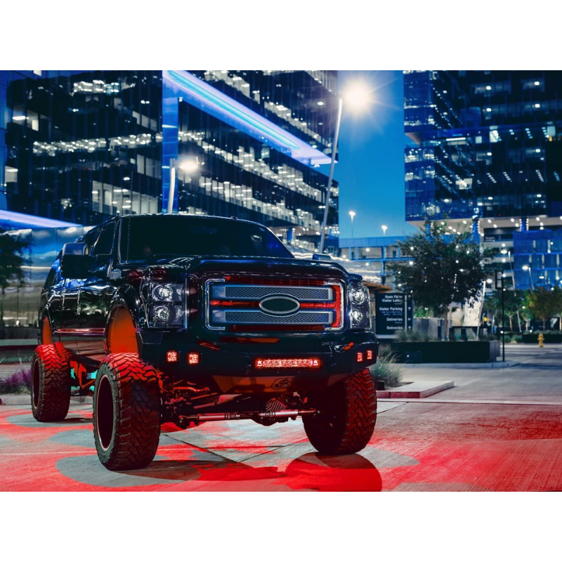 RIGID PAR DE NEBLINEROS RADIANCE POD RED BACKLIGTH