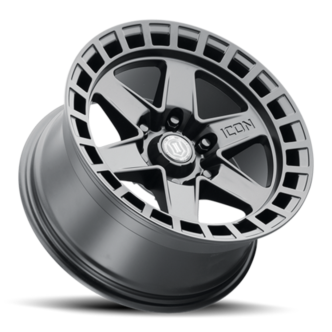 ICON ALLOYS RAIDER SATIN BLACK ARO 17"