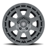 ICON ALLOYS COMPASS / SATIN BLACK ARO 17" freeshipping - All Racing Perú