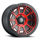 ICON ALLOYS VICTORY BLACK WITH RED ARO 17" freeshipping - All Racing Perú