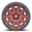 ICON ALLOYS VICTORY BLACK WITH RED ARO 17" freeshipping - All Racing Perú