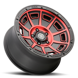 ICON ALLOYS VICTORY BLACK WITH RED ARO 17" freeshipping - All Racing Perú