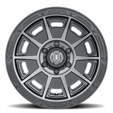 ICON ALLOYS VICTORY BLACK WITH RED ARO 17" freeshipping - All Racing Perú