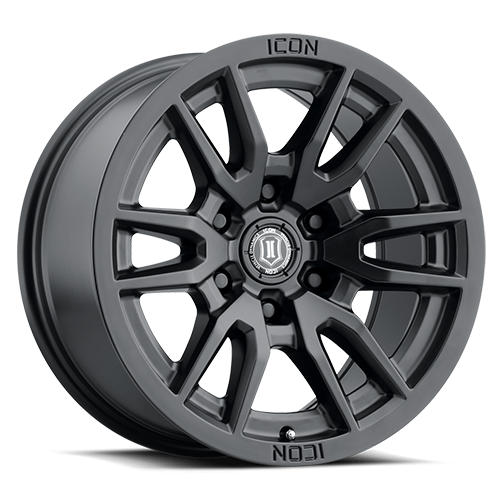 ICON ALLOYS VECTOR 6 SAT BLACK ARO 17" freeshipping - All Racing Perú