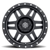 ICON ALLOYS SIX SPEED SAT BLACK ARO 17" freeshipping - All Racing Perú